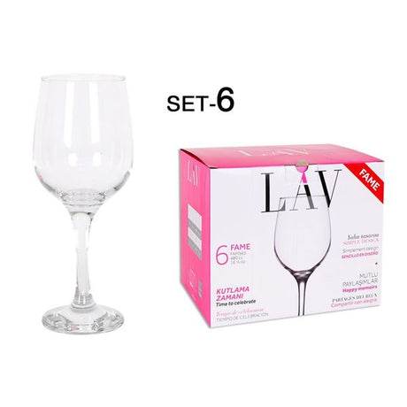 Copos de vinho Fame 17oz / 480ml - SET 6 COPAS VINO/AGUA 480CC FAME HI