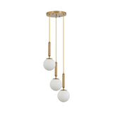Suspensão 3 lâmpadas G9 BV01-00061 Braytron  - Luminária de Teto Braytron BRY-S006R-3H 3xG9 OPL GLD PENDANT LIGHT