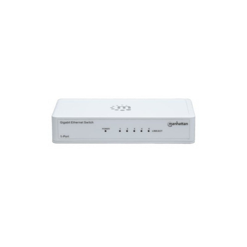 SWITCH 5 MANHAT GIGA IEEE 802.3az PLASTICO