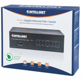 SWITCH 8 Intellinet 10/100 Gigabit Ethernet PoE+Switch