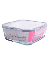 Recipiente de vidro de 1150ml com tampa com clipe de afresco LAV