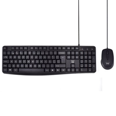 TECLADO+MOUSE EWENT SILENT C/FIO