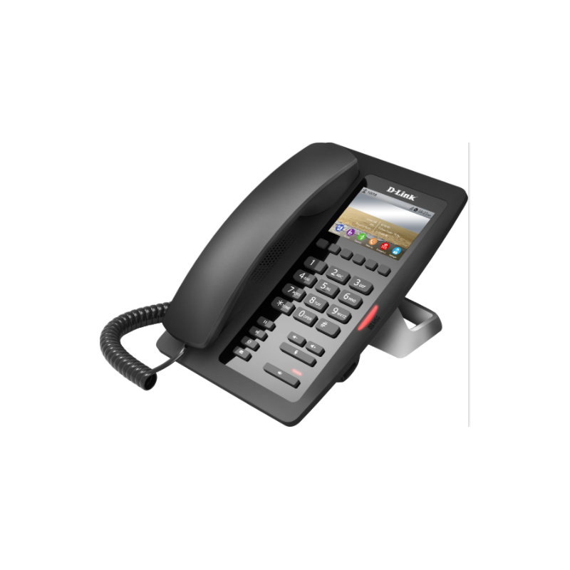 TELEFONE DLINK IP DPH-200SE PoE/LAN/SIP 3.4" LCD (HOTEL) SEM ADAPTADOR DE ENERGIA