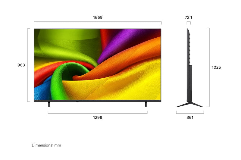 SMART TV LG NANO 4K AI 75NU840B6LA