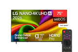 SMART TV LG NANO 4K AI 75NU840B6LA