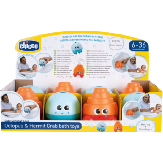 CHICCO BRINQ. POLVO&CARANGUEIJO 8PCS (19