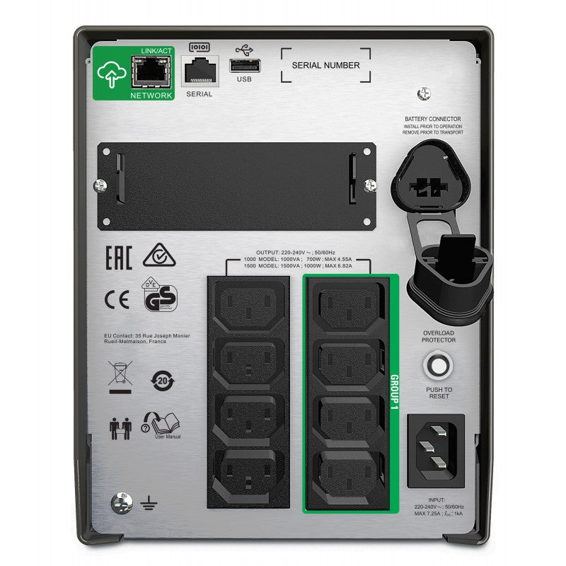 UPS APC  1500 VA LINE-INT TORRE SMART SMT SMARTCONNECT