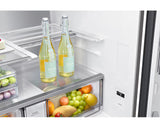 Frigorífico personalizado com portas francesas e porta transparente, branco, 704L