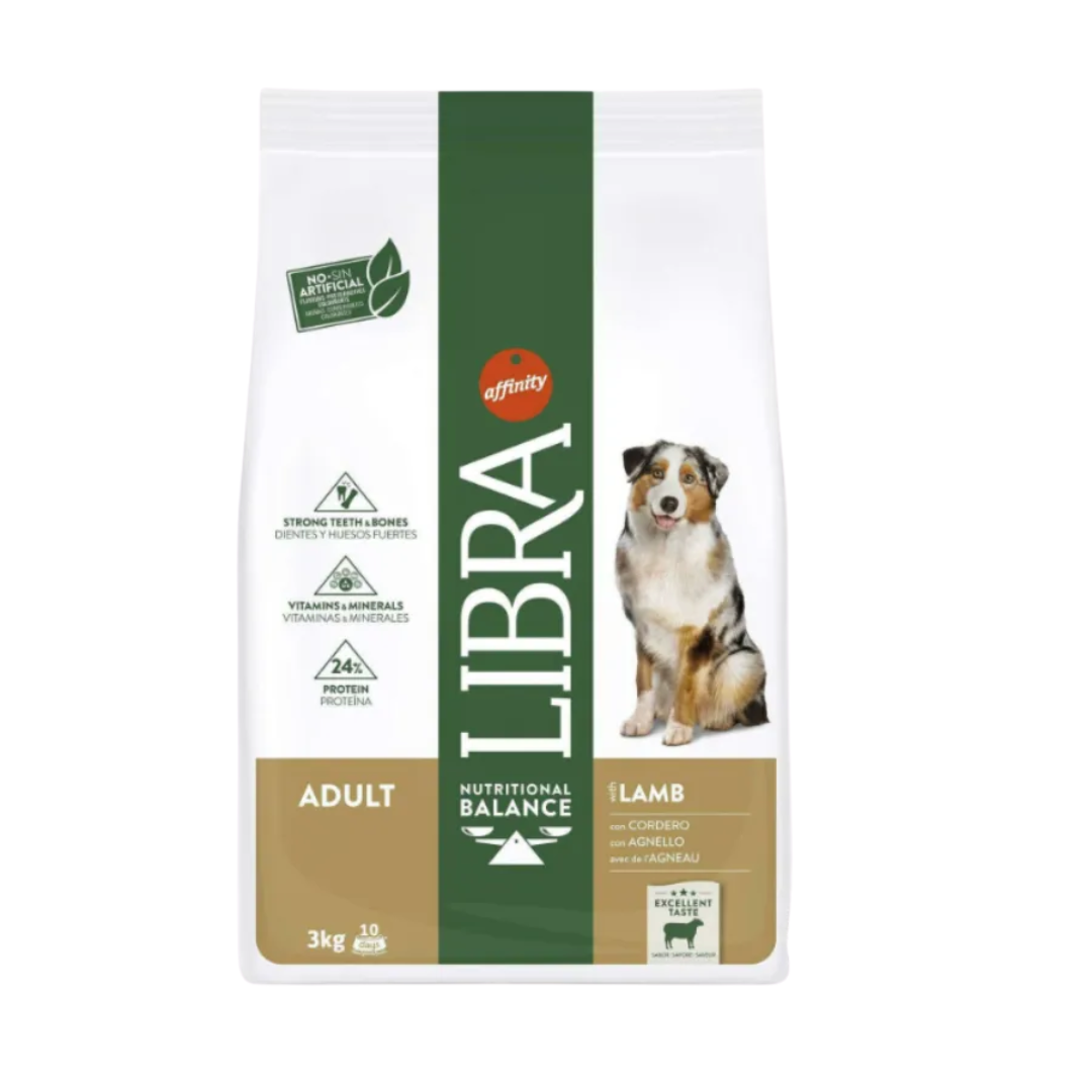 VET RAÇÃO - LIBRA CAO ADULTO CORDEIRO 3KG