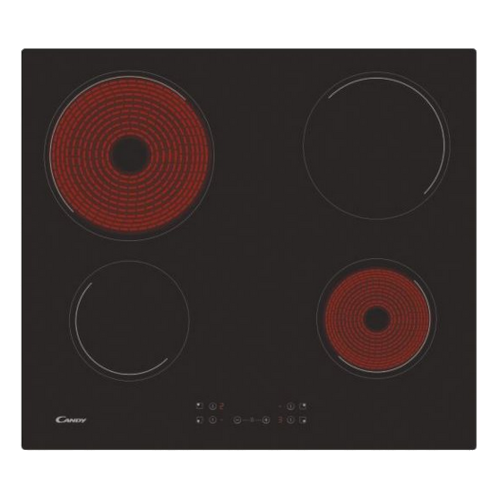 CANDY PLACA VITROCERAMICA 4ZONAS CH64CCB 60CM