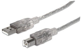 CABO USB 2.0  3 MT A/B MANHATTAN SILV