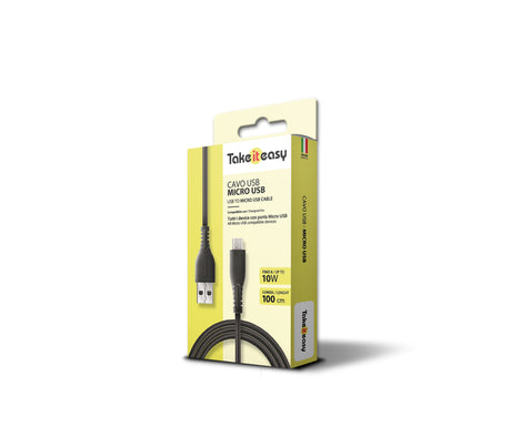 Cabo Takeiteasy Usb-A To Micro Usb 10W - 100Cm Preto