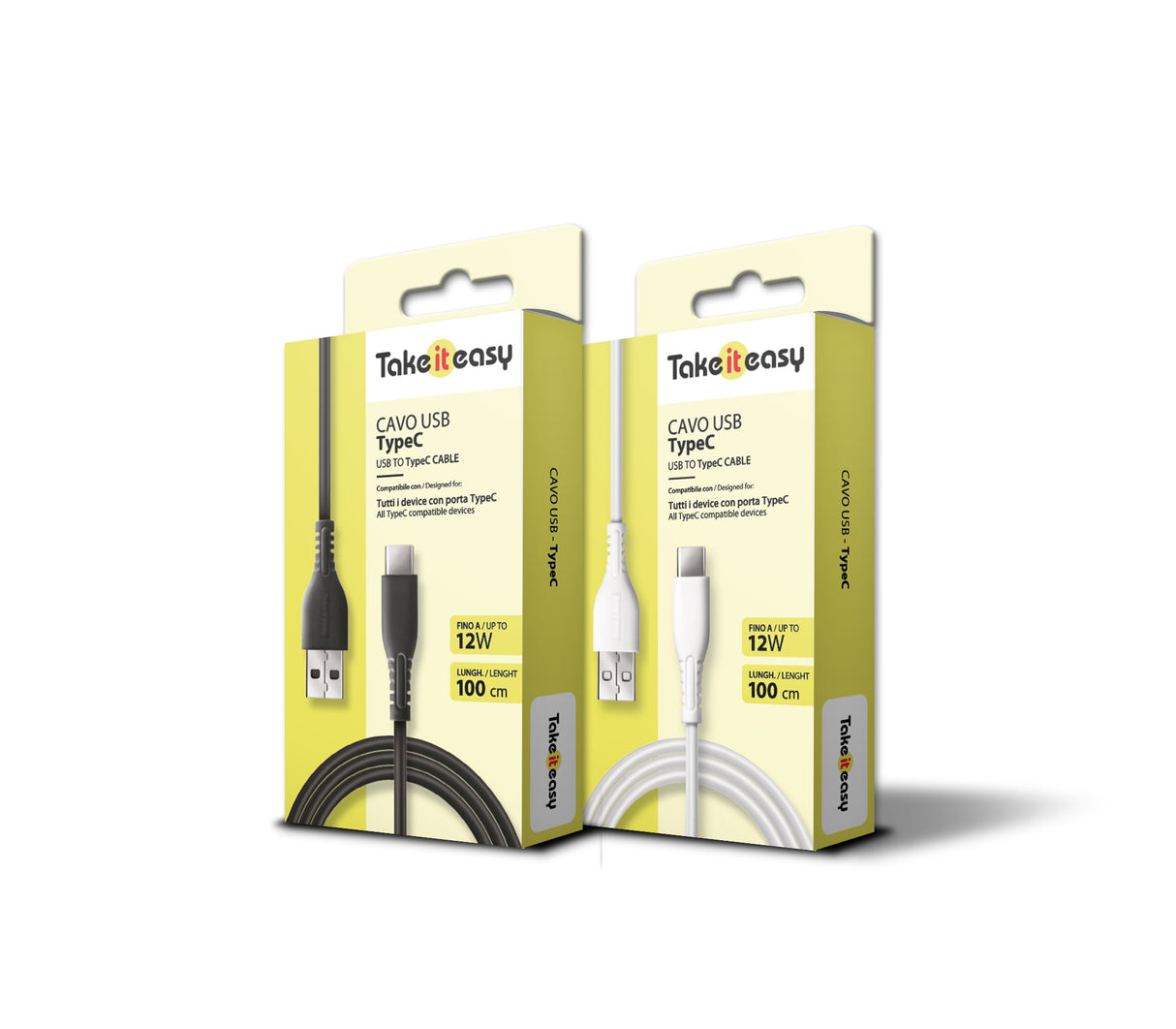 Cabo Takeiteasy Usb-A To Type-C 12W - 100Cm - Preto