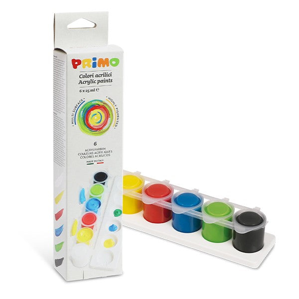PRIMO TINTA ACRILICA 6 POTES DE 25ML 408TA6