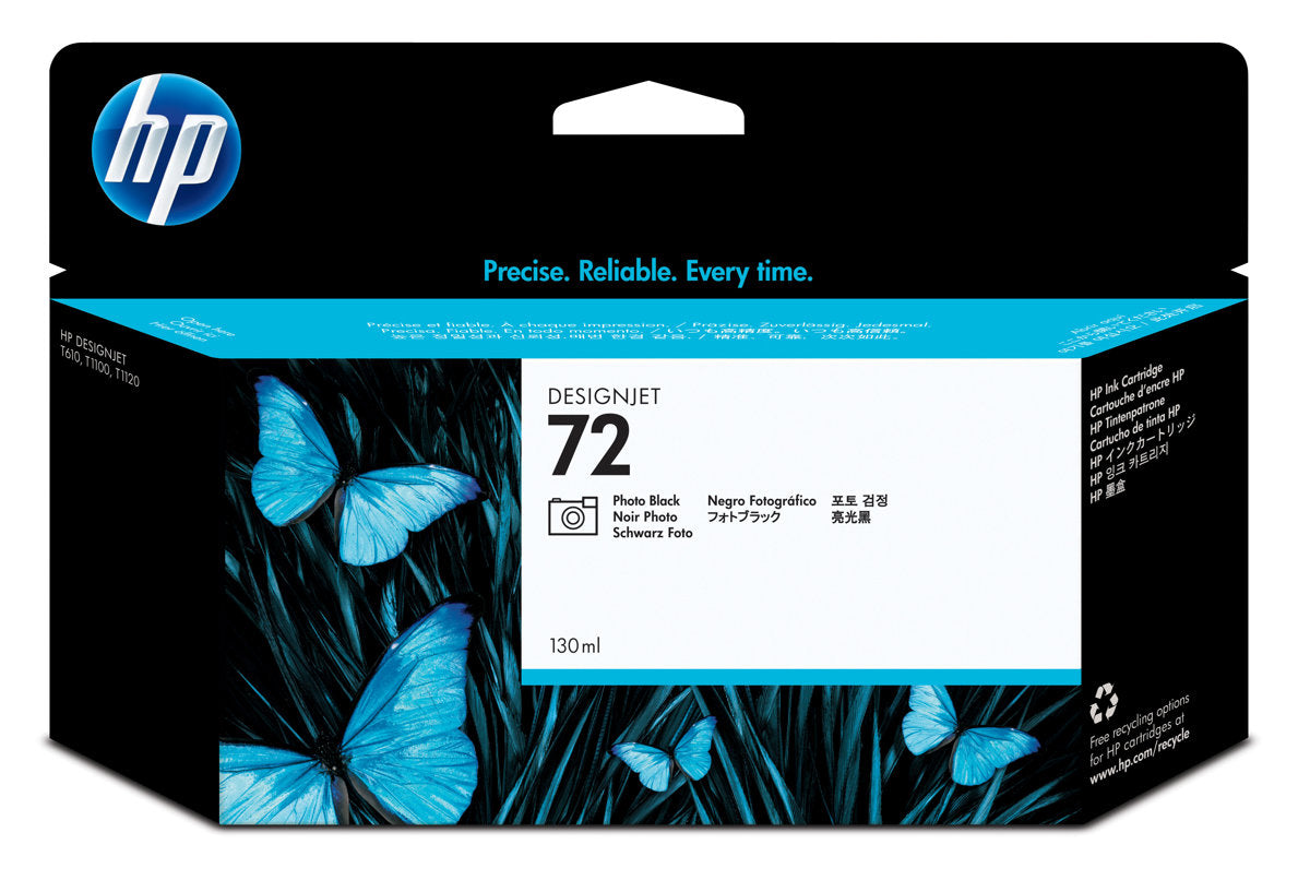 TINTEIRO 72 C9370A PRETO PL770 130ML FOTO
