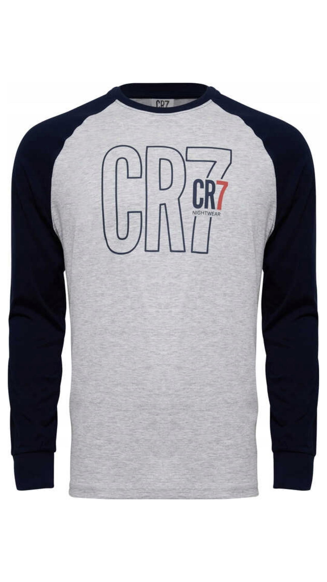 CR7 Pijama Mangas Comprida Cinza/Azul