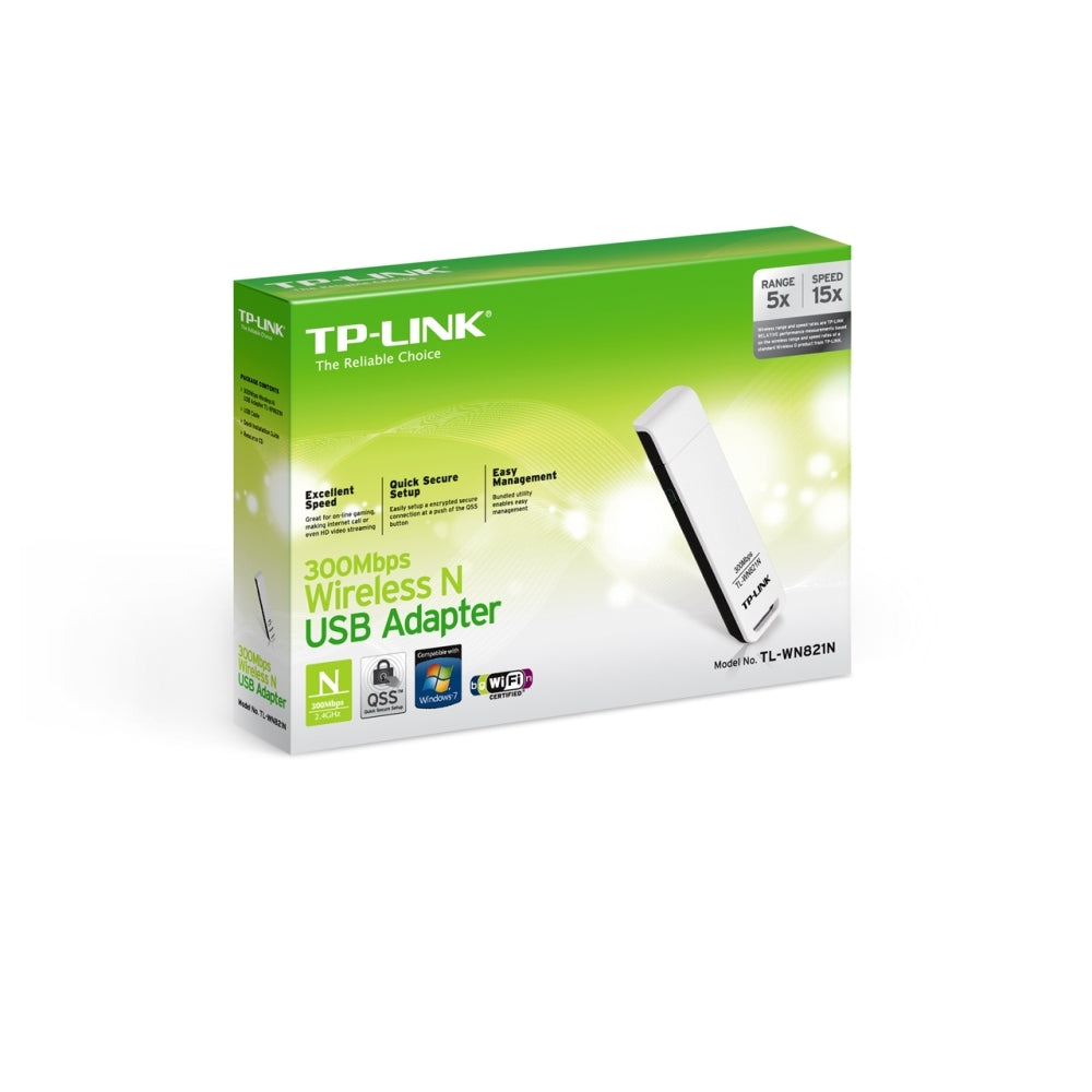 TP-LINK TL-WN821N Wi-Fi dongle USB 2.0 300 MBit/s