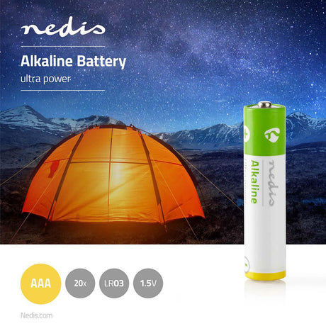 Pilha alcalina AAA 1,5 V | 20unid
