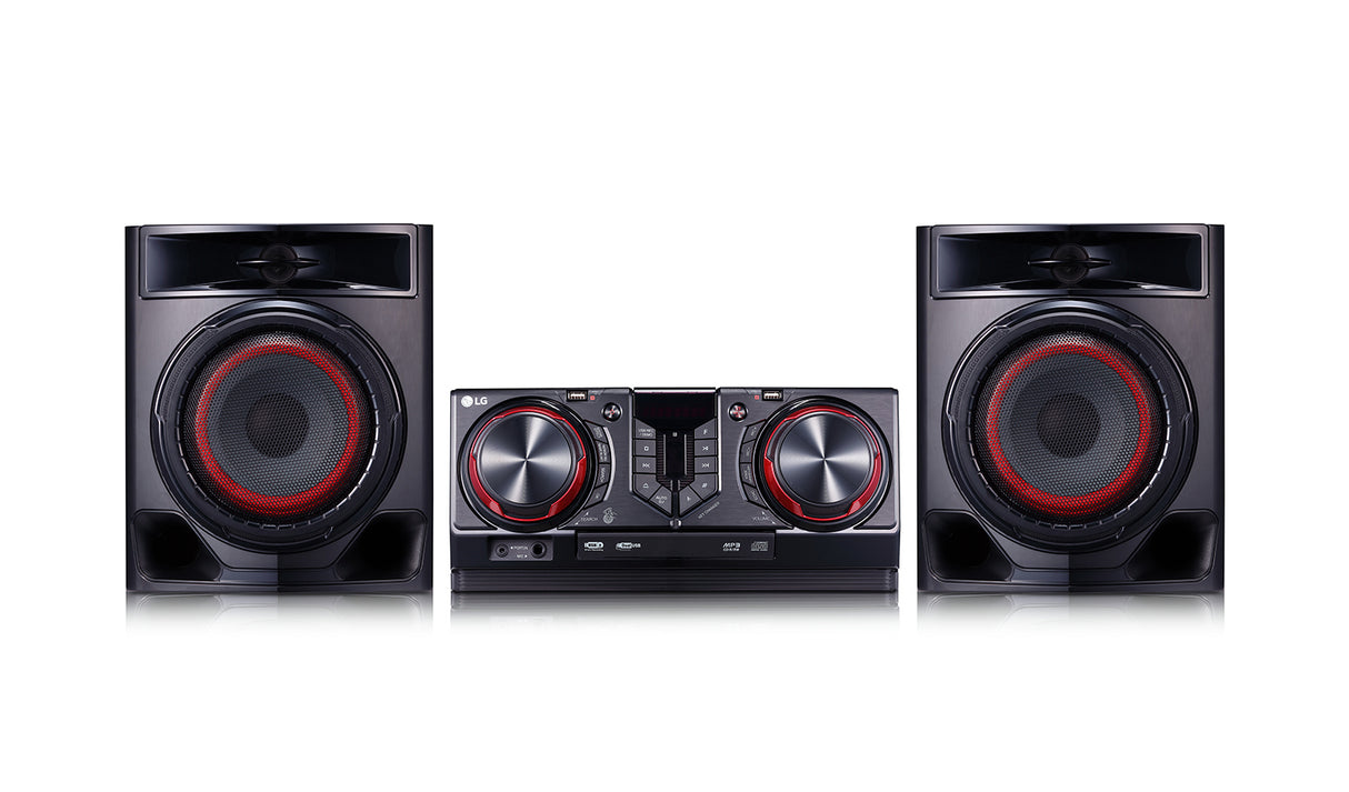 Mini System LG XBOOM Dual USB MP3 Multi Bluetooth 440W Funções DJ Efeito Karaokê| CJ44