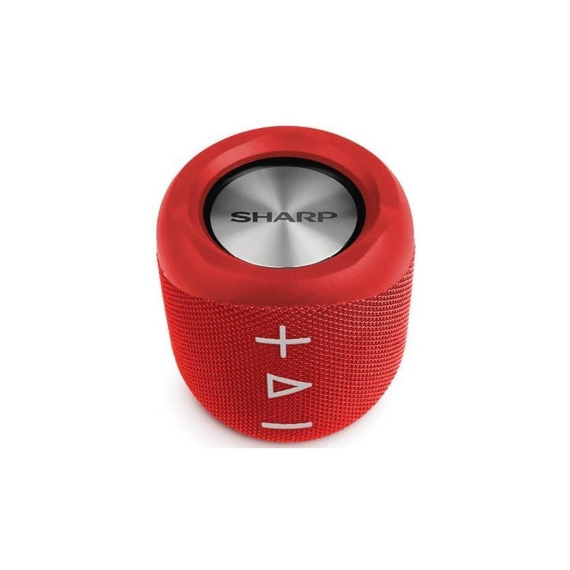 COLUNA SHARP PORTATIL WIRELESS BLUETOOTH 14W RED