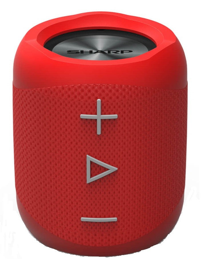 COLUNA SHARP PORTATIL WIRELESS BLUETOOTH 14W RED