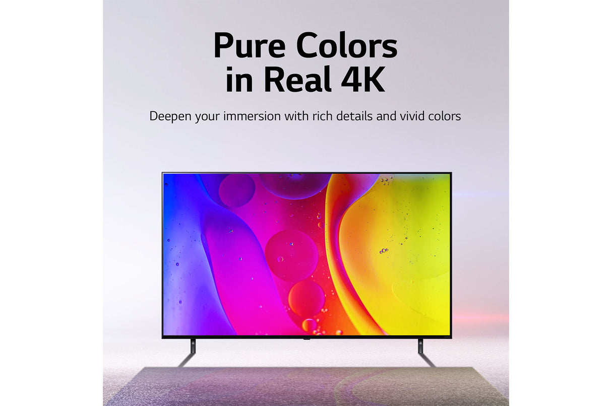 TV LG NanoCell 55?, 4K, Série NANO84, Processador ?5 Gen5 AI, webOS 22 | 55NANO846QA