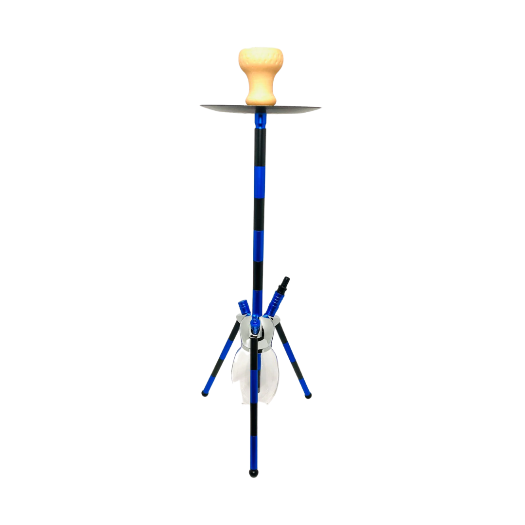 Shisha Comprida Azul & Preta 1 Saída