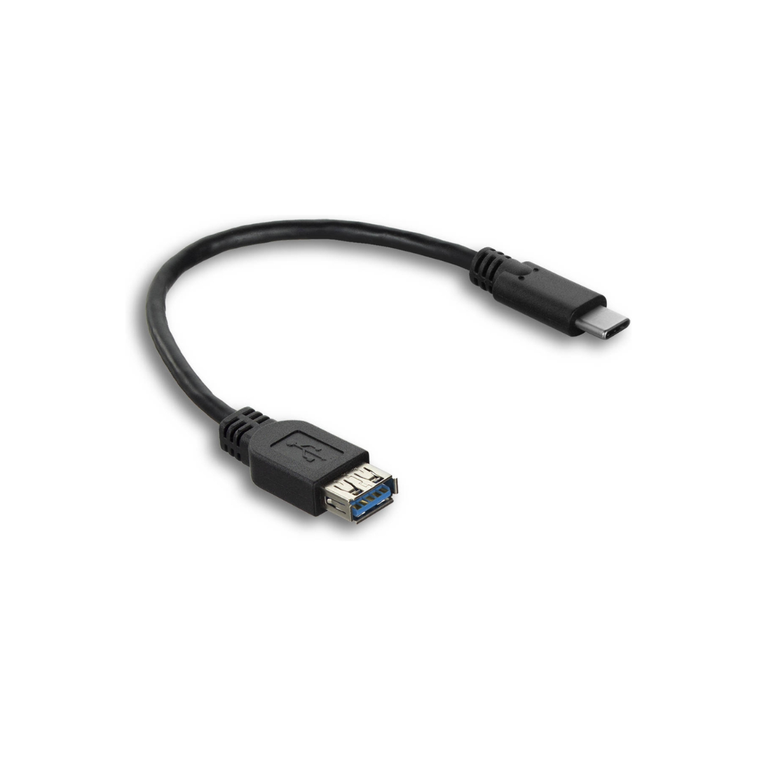 Cabo OTG USB-C macho para USB-A fêmea de 0,2 m