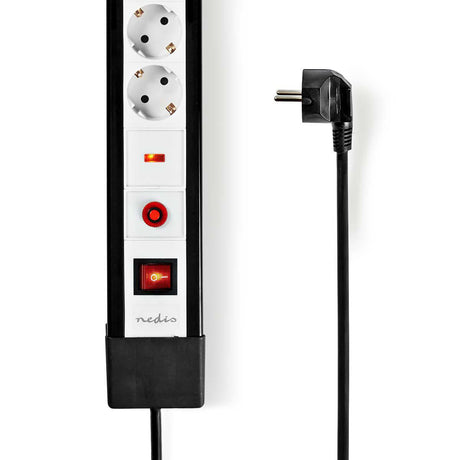 Extensão com 10 tomadas 230 V  50/60 Hz com protetor de pico