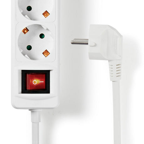 Extensão de 3 tomadas  com interruptor 1,50 m de | 3680 W |Bo