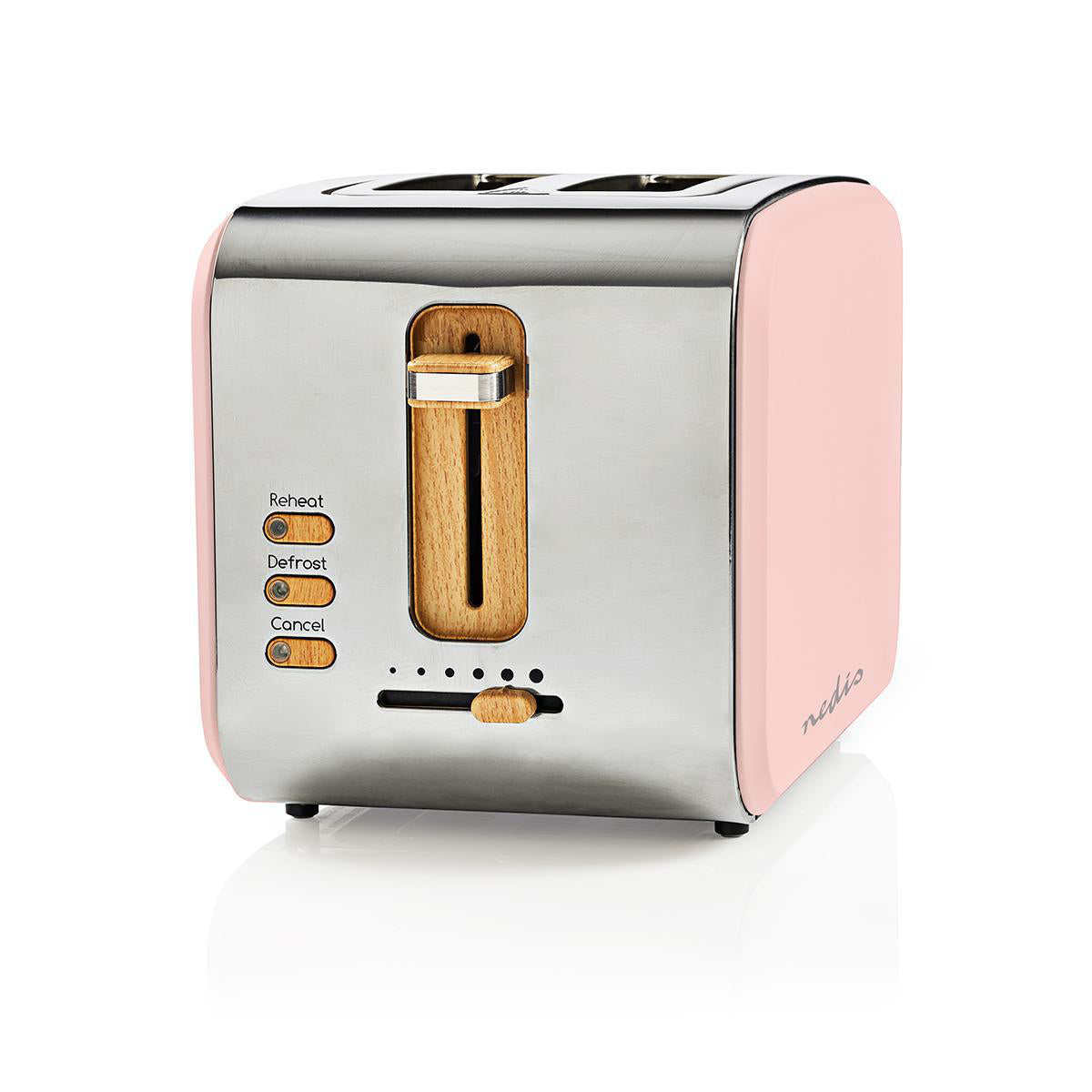 Torradeira 2 Ranhuras Nedis Soft Touch - Rosa