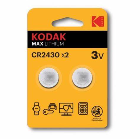 Pilha CR2430 Kodak Lithium