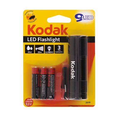 Lanterna Kodak Flashlight +  Pilhas3AAA EHD
