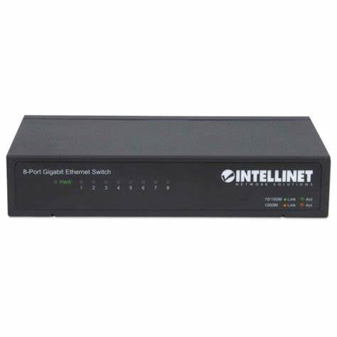 SWITCH 8 INTELLINET (RJ45) GIGABIT DESKTOP