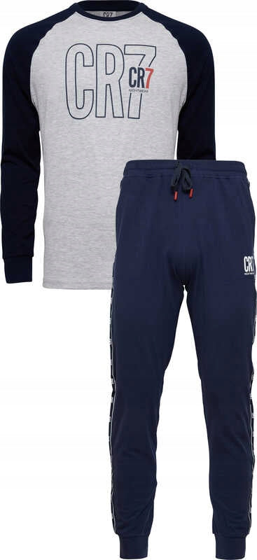 CR7 Pijama Mangas Comprida Cinza/Azul