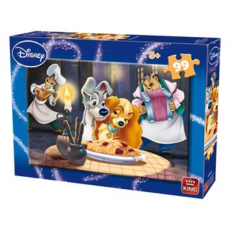 Puzzles Disney -  Dama e o Vagabundo - 99 Peças