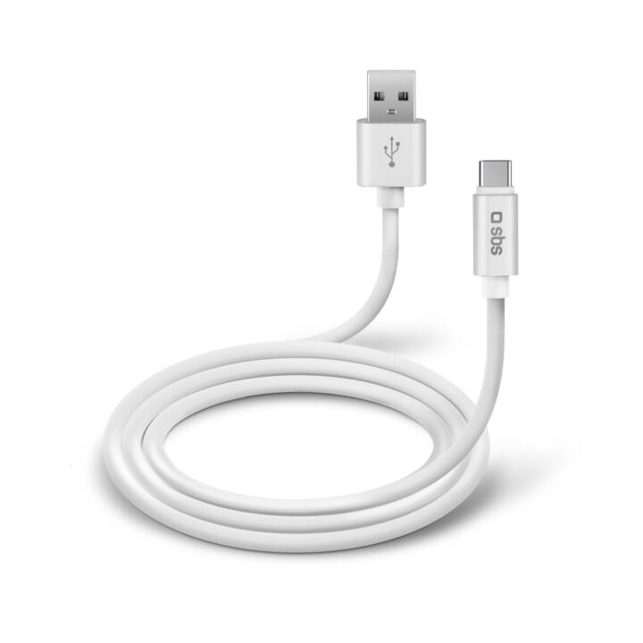 Cabo de dados e carregamento USB-C série Polo - branco