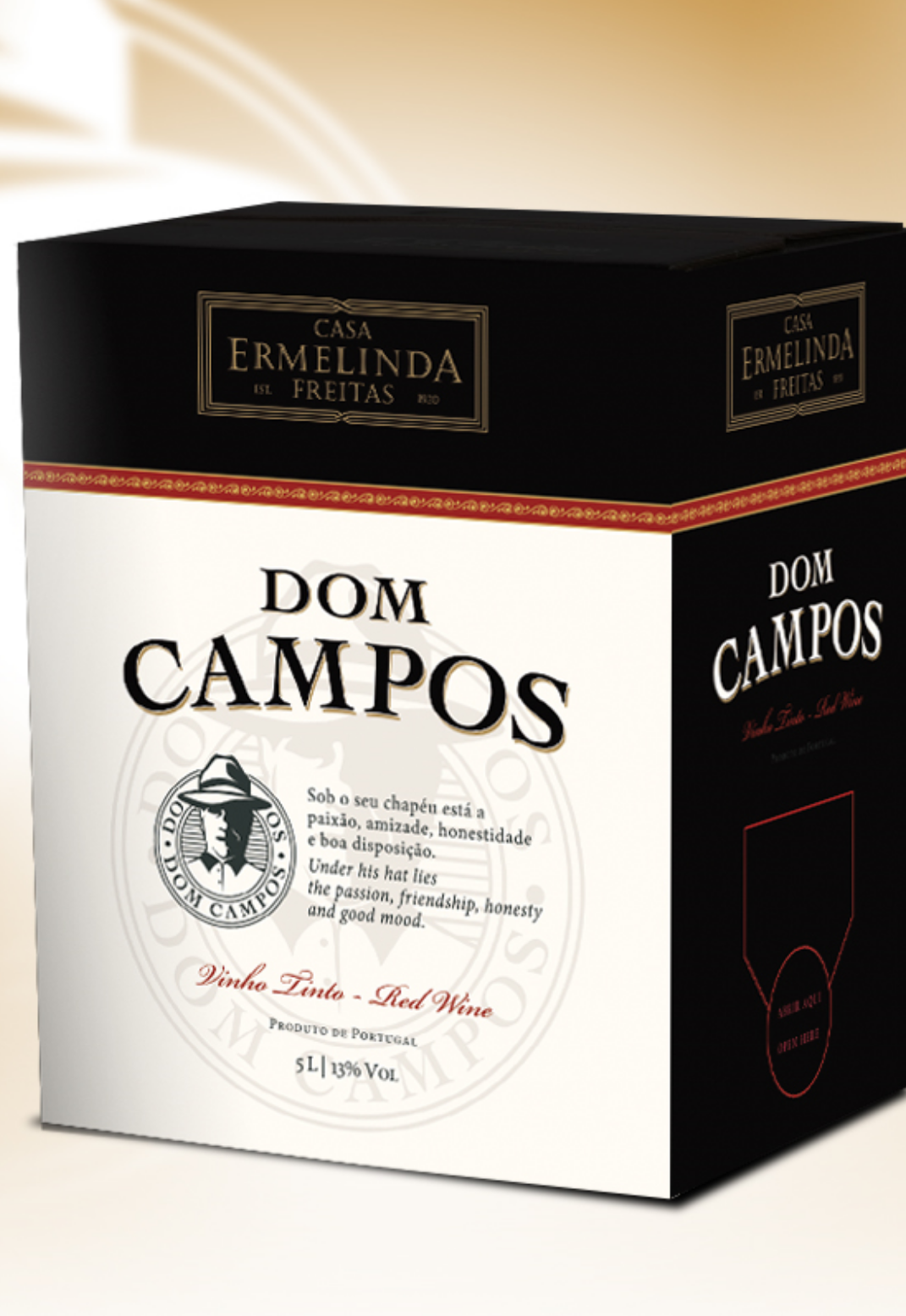 Vinho da península de Setúbal Dom Campos Tinto Bag In Box