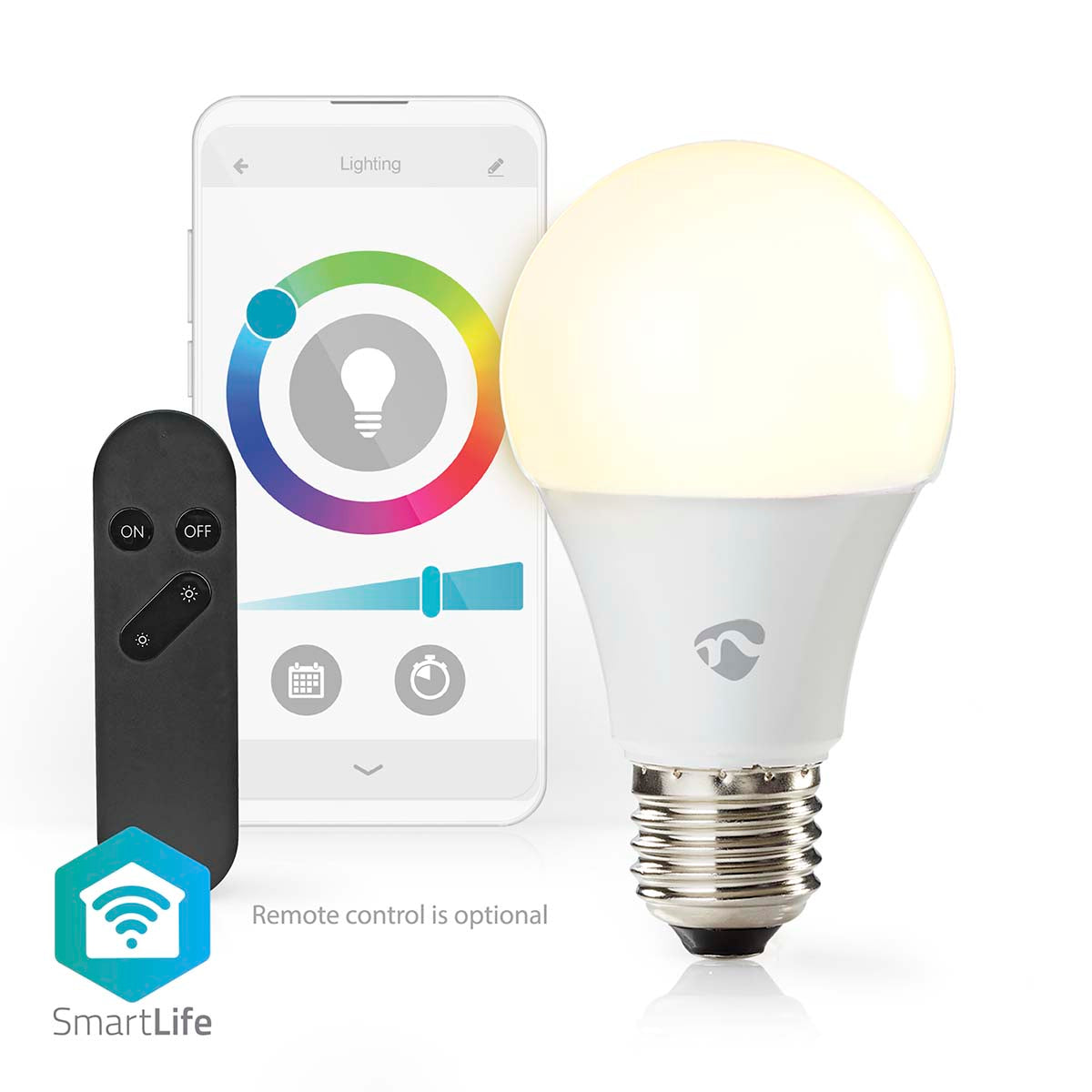 Lâmpada LED RGBW |Wi-Fi | E27 | 806 lm | 9 W