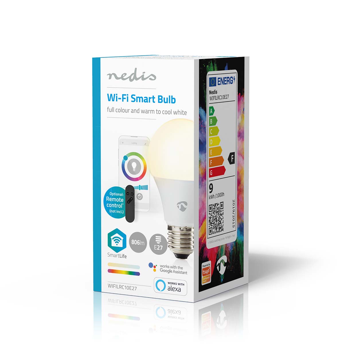 Lâmpada LED RGBW |Wi-Fi | E27 | 806 lm | 9 W