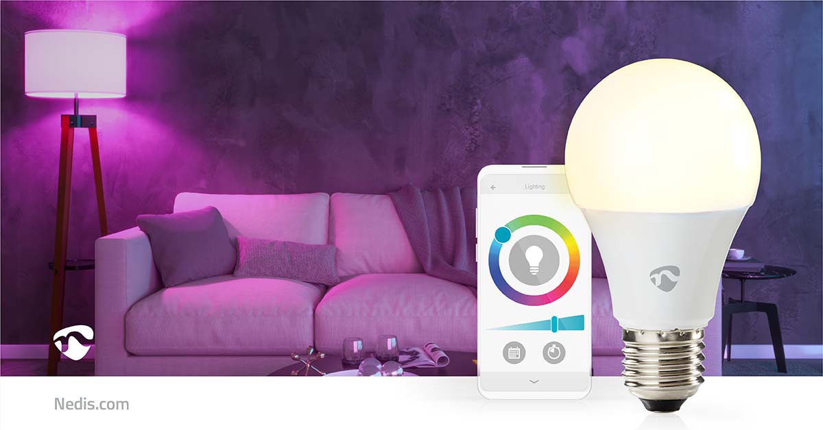 Lâmpada LED RGBW |Wi-Fi | E27 | 806 lm | 9 W