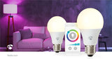 Lâmpada LED RGBW |Pack 2 |Wi-Fi | E27 | 806 lm | 9 W