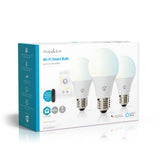 Lâmpada LED Branco Qt e Frio|Pack 3|Wi-Fi|E27|806 lm|9 W