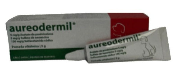 Aureodermil 5+5+100mg/g Pomada Oftalmológica 5g