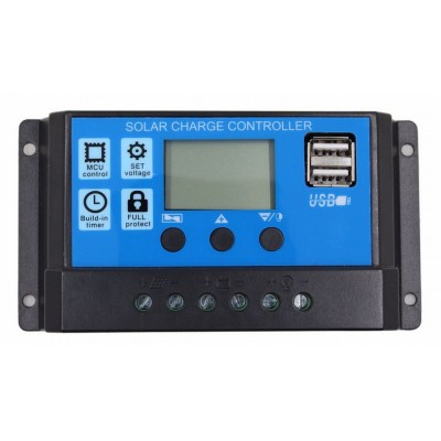 CONTROLADOR SOLAR PWM 30A