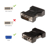 Adaptador DVI-I M - VGA F