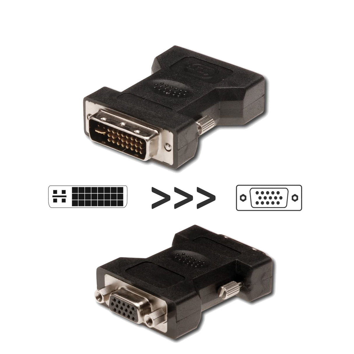 Adaptador DVI-I M - VGA F