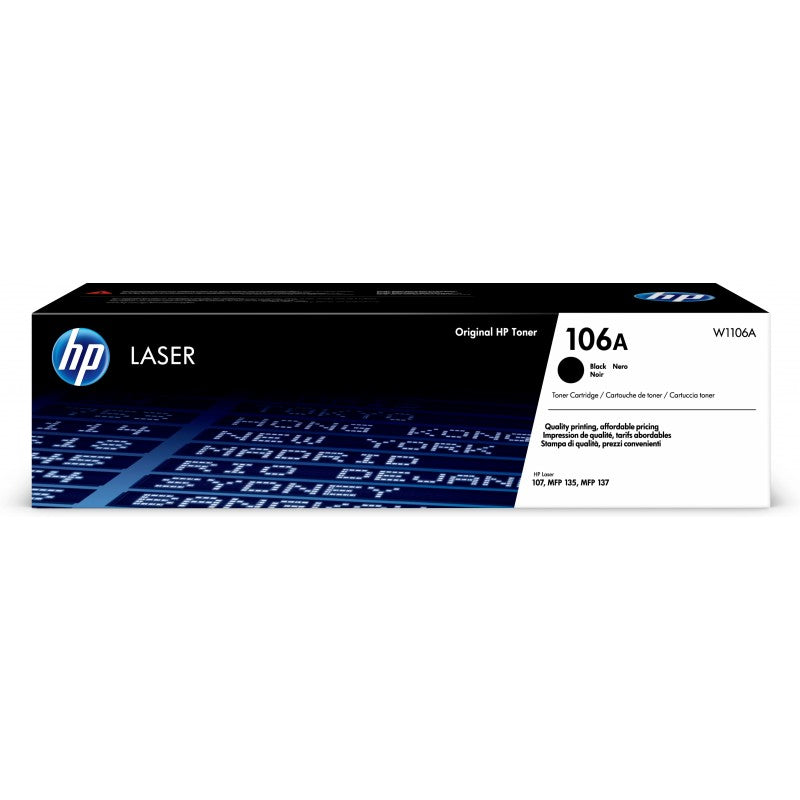 TONER HP W1106A PRETO 107/135/137 SERIES (1,000 Pag)