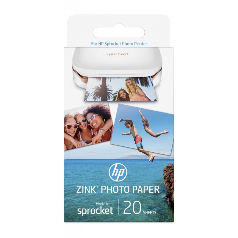 HP PAPEL MINI ZINK W4Z13A 20 FOLHAS (SPROCKET)