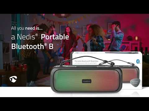 Culuna Boombox NEDIS 30W 4,5Hrs Luzes RGB frontais